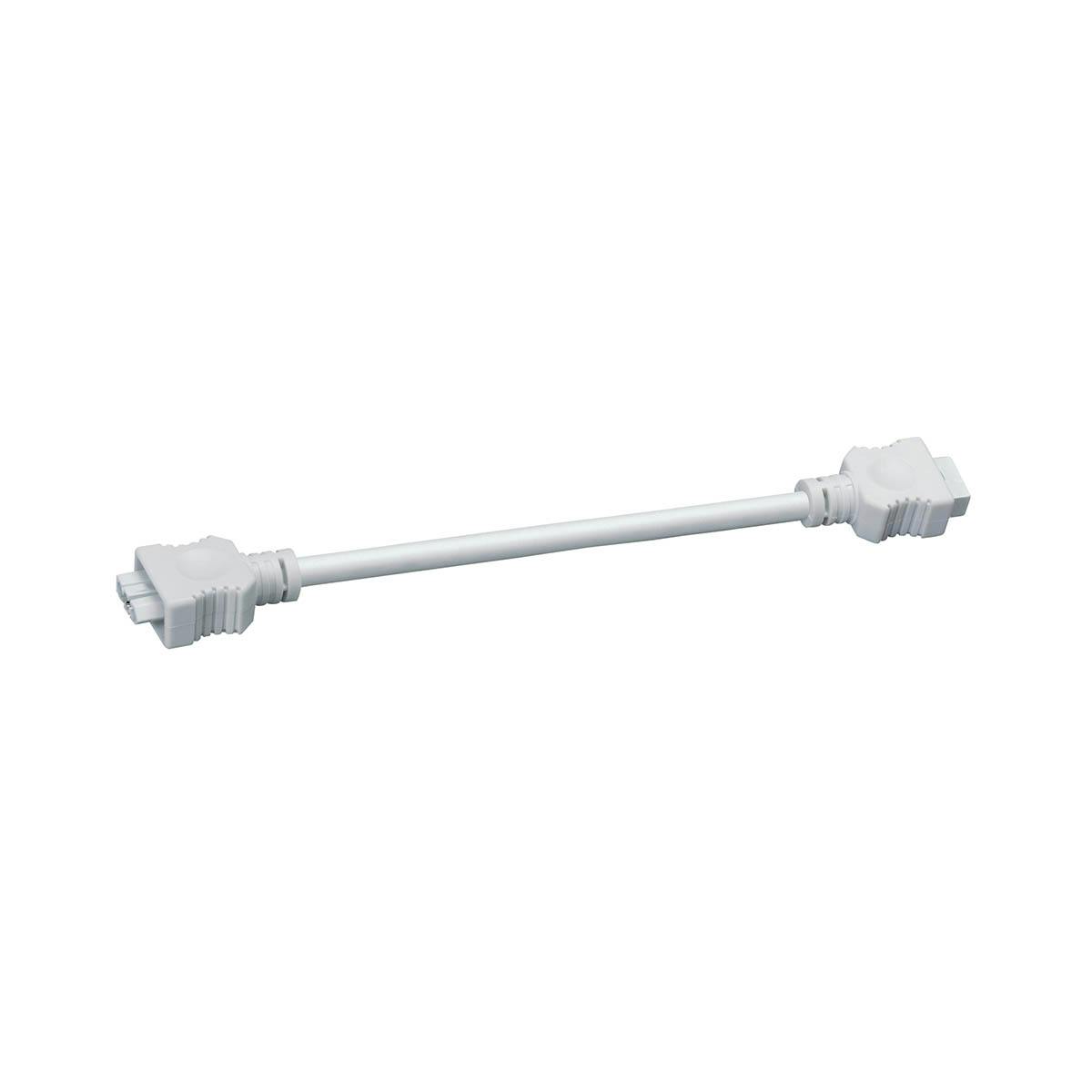 4U/6U 9" Interconnect Cable White on a white background