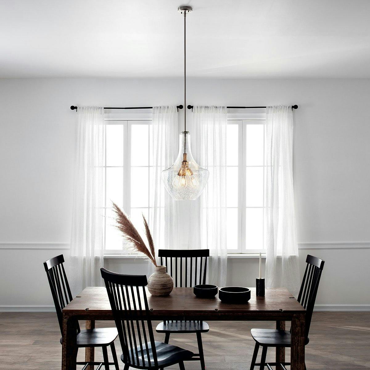 Day time dining room image featuring Everly pendant 42190NI