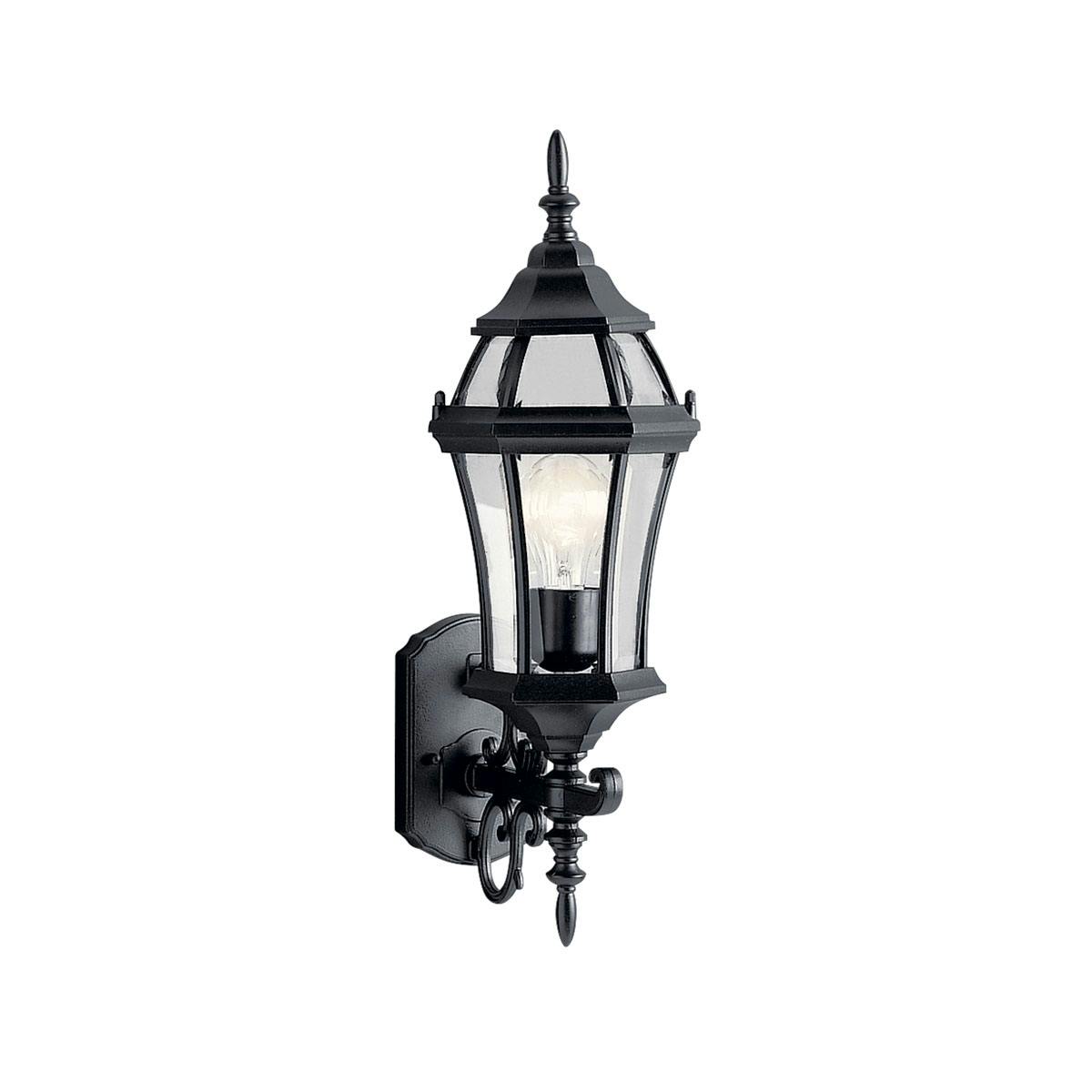 Townhouse™ 21.5" 1 Light Wall Light Black on a white background