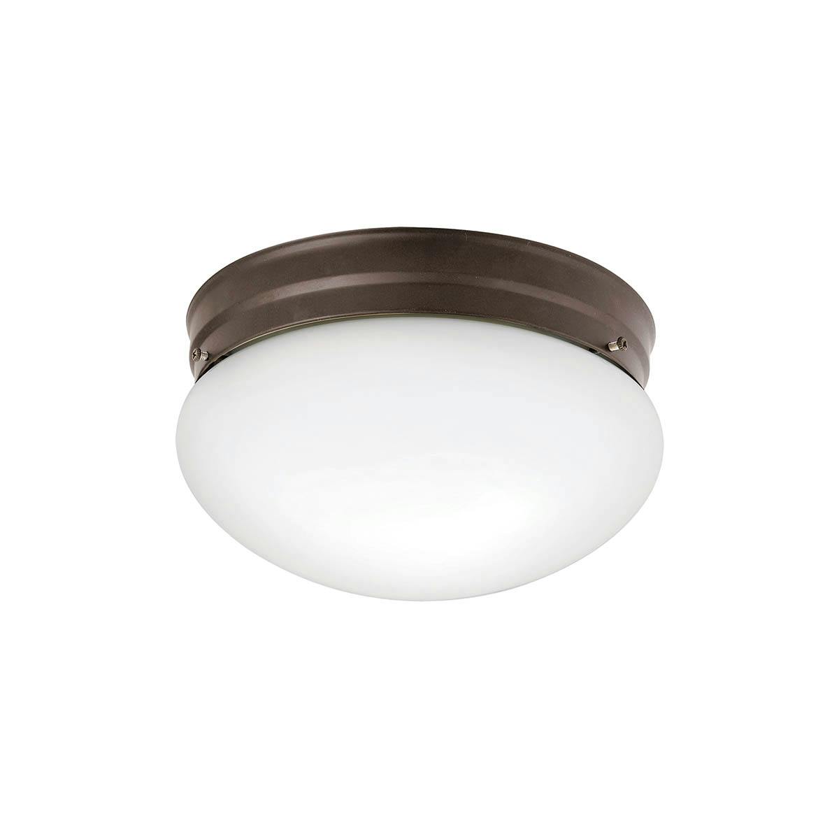 Ceiling Space 2 Light Flush Mount Bronze on a white background