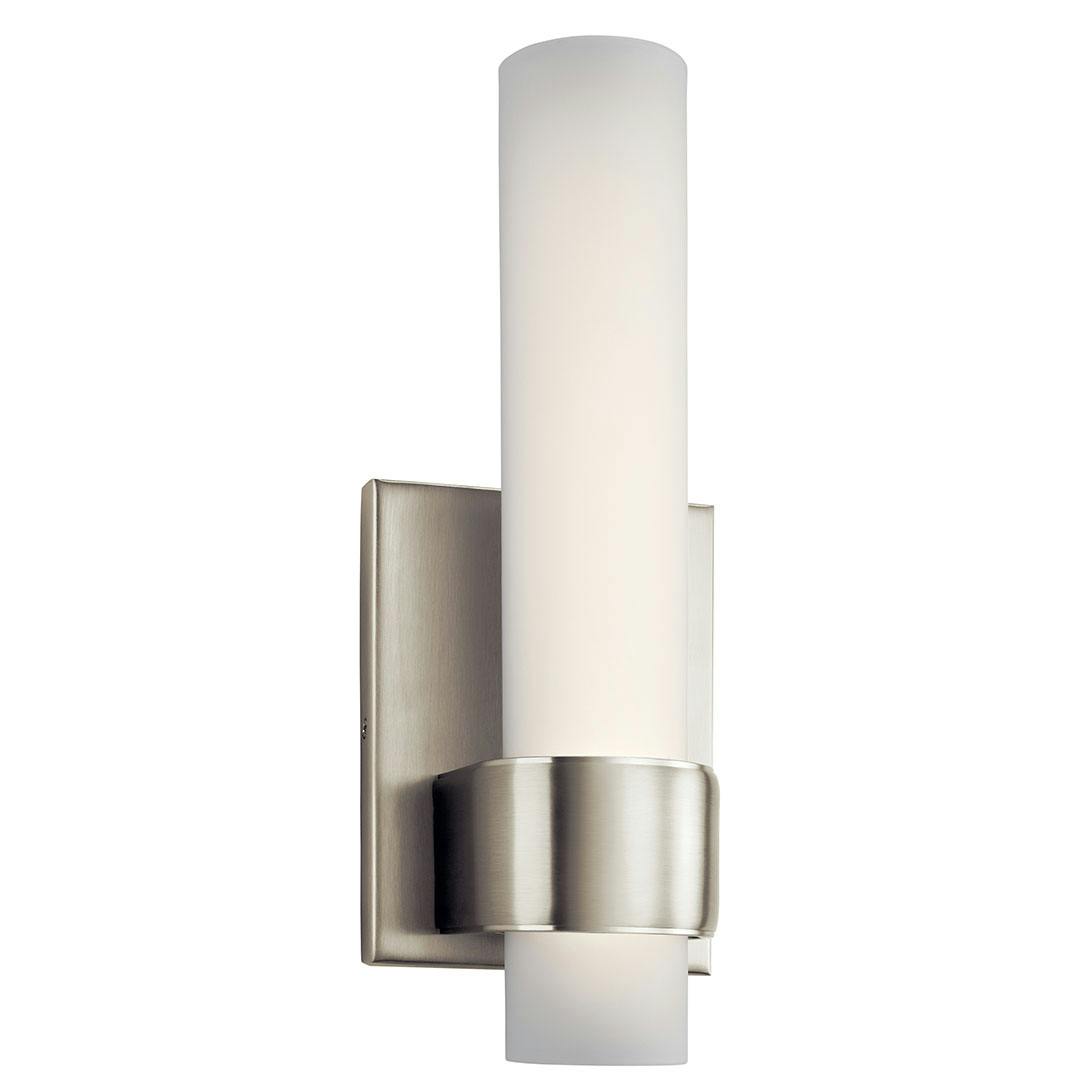 Izza™ LED Wall Sconce Brushed Nickel on a white background