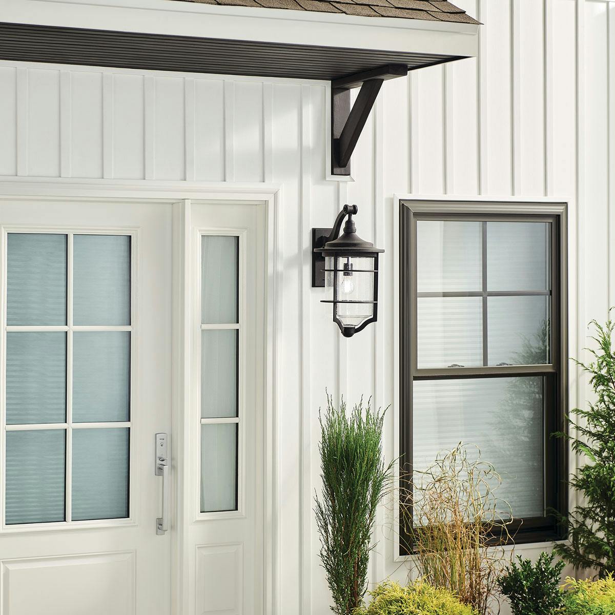 Day time Exterior image featuring Royal Marine outdoor wall light 49128DBK