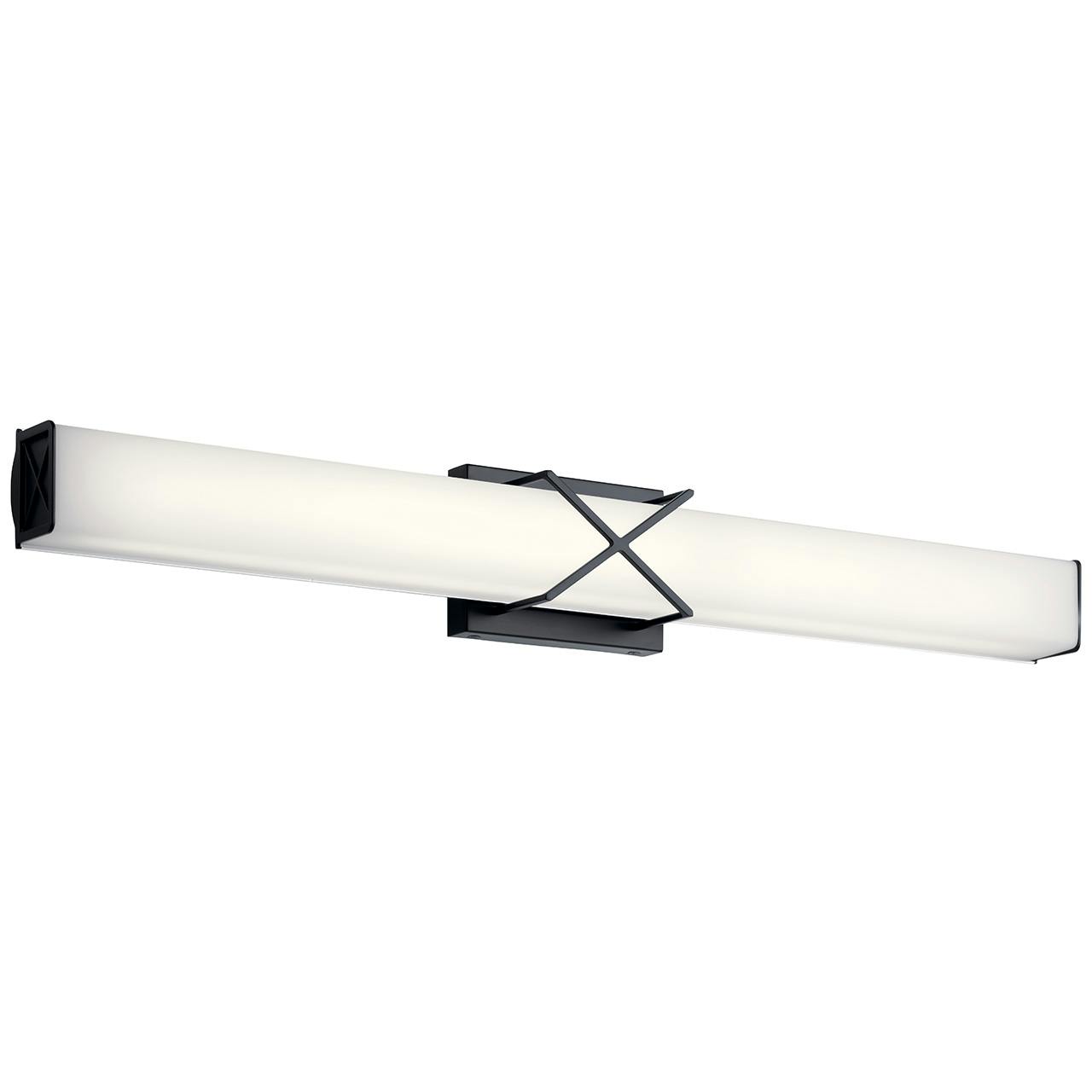 Trinsic™ 32" LED Vanity Light Matte Black on a white background