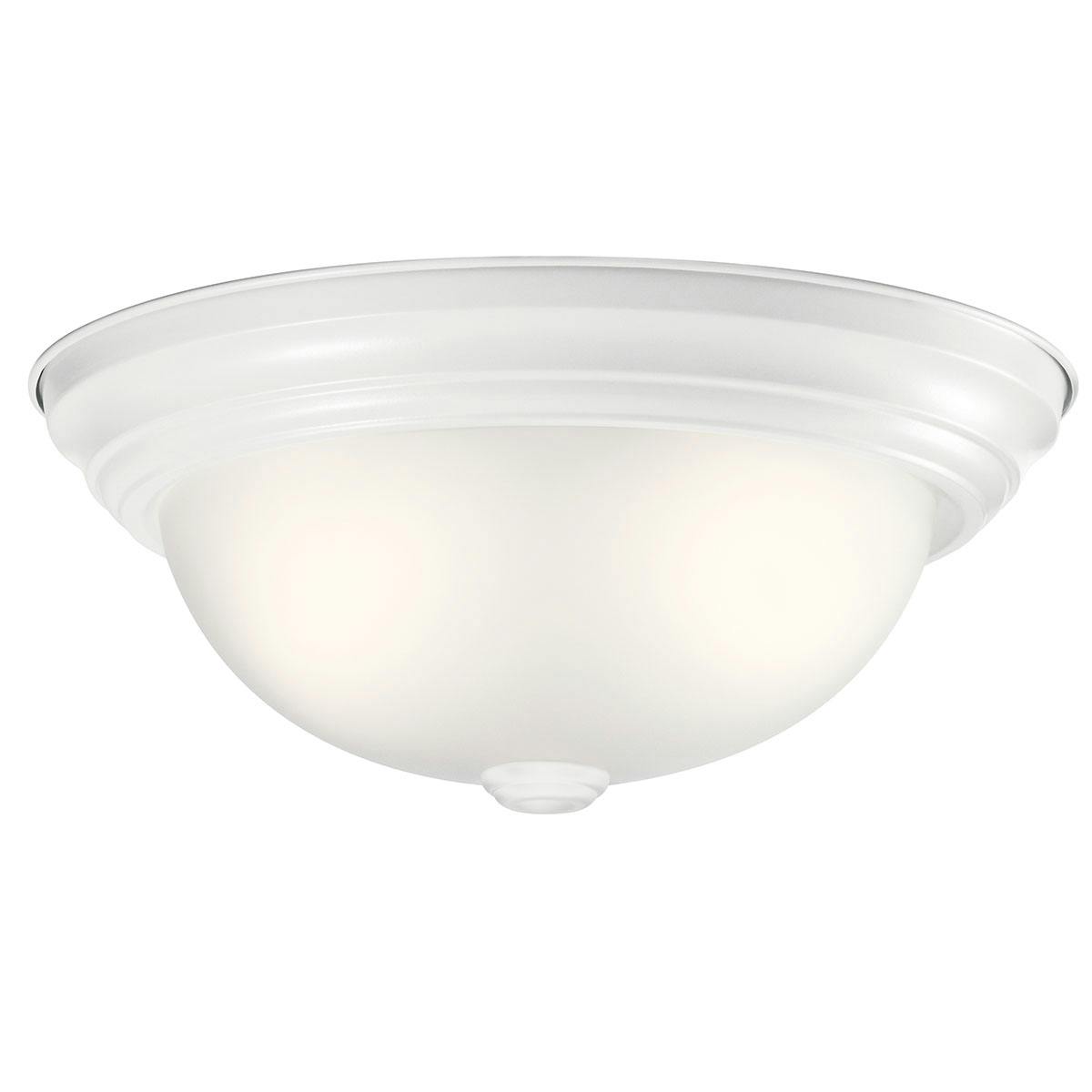 Ceiling Space 13.25" Flush Mount White on a white background
