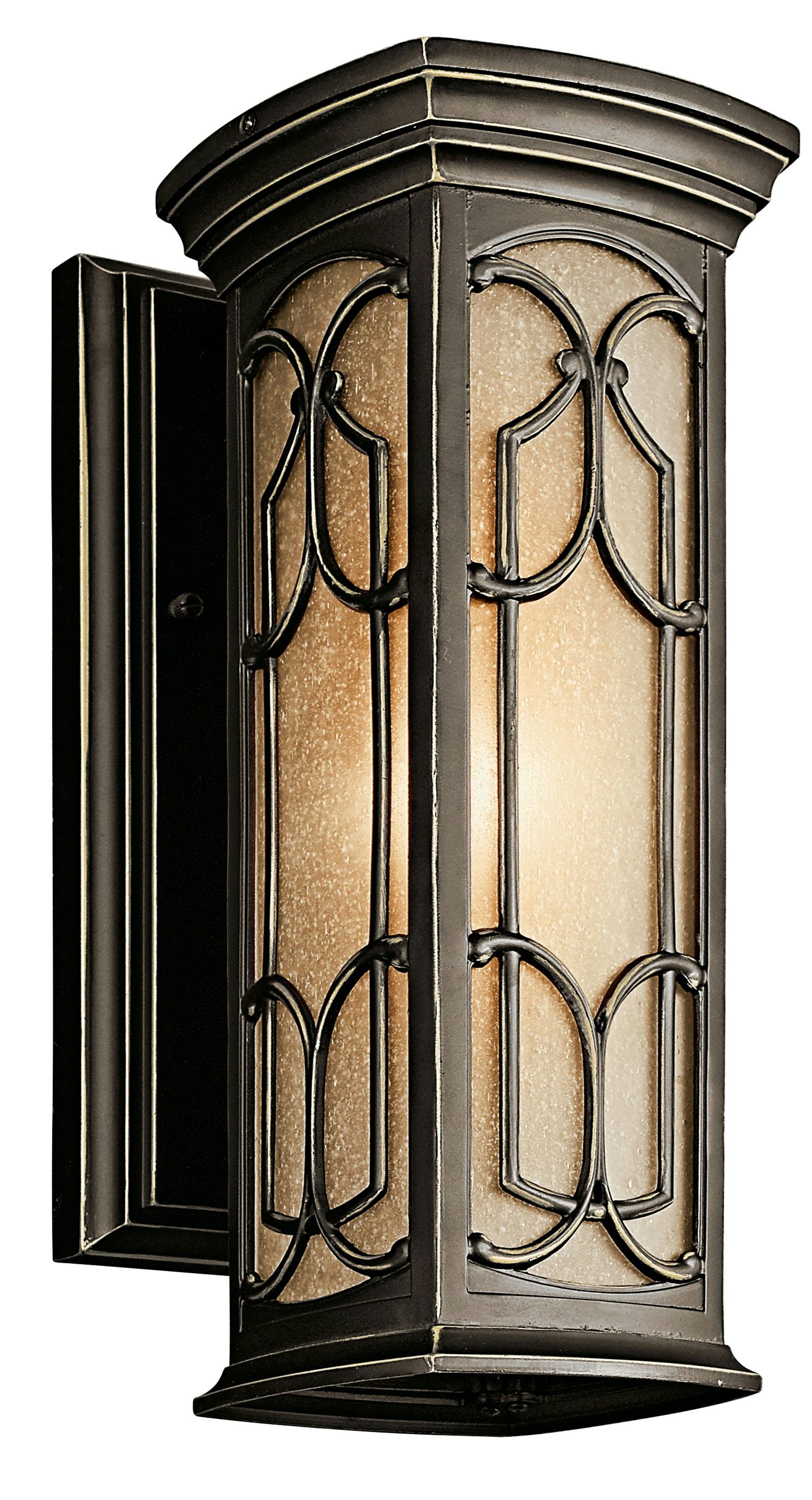 Franceasi 14.5" Wall Light Olde Bronze on a white background