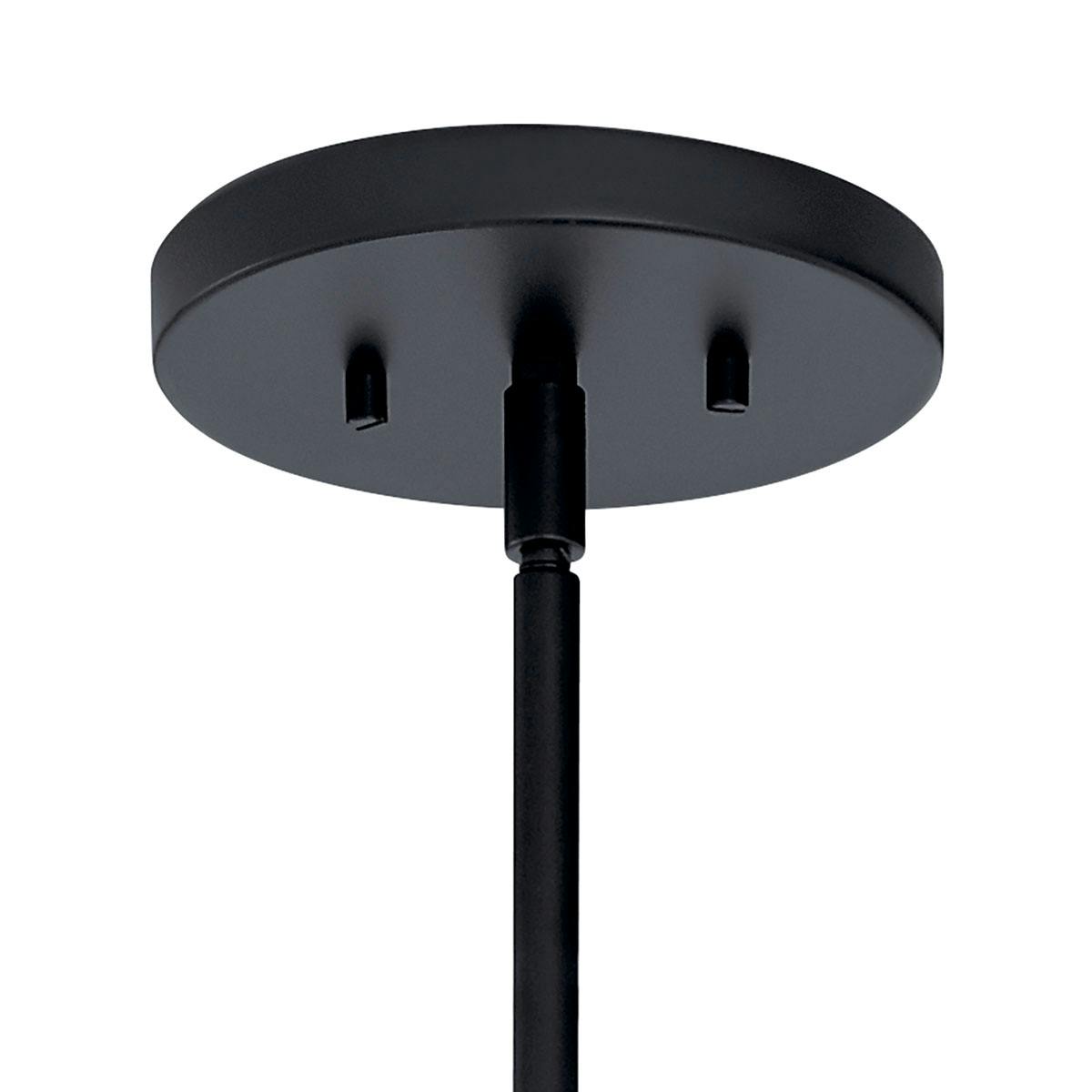 Canopy for the Tolani™  12 Light Chandelier Black on a white background