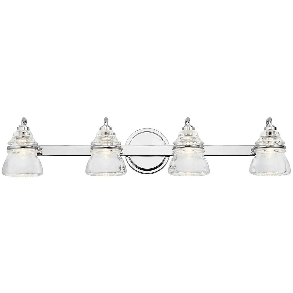 Front view of the Talland 4 Light Vanity Light Chrome on a white background