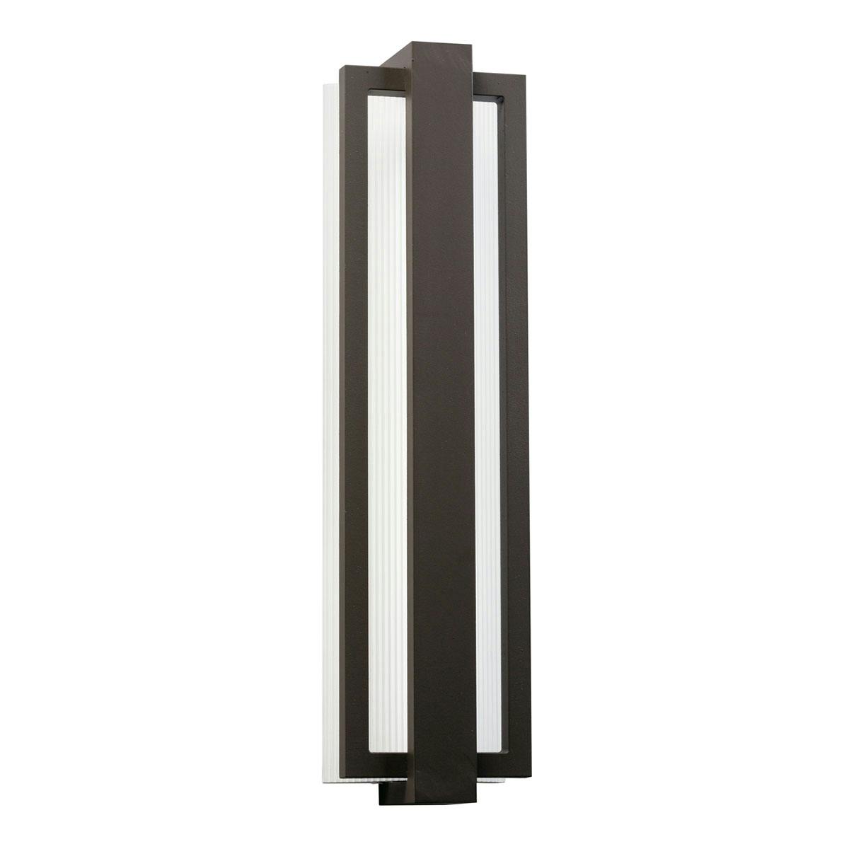 Sedo 24.25" LED Wall Light in Bronze on a white background