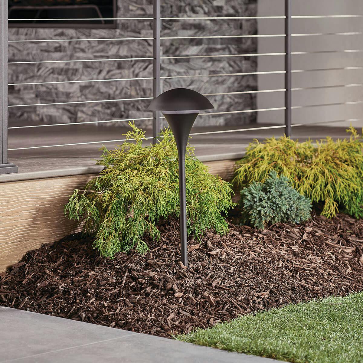 Day time Exterior image featuring Eclipse path light 15236BKT