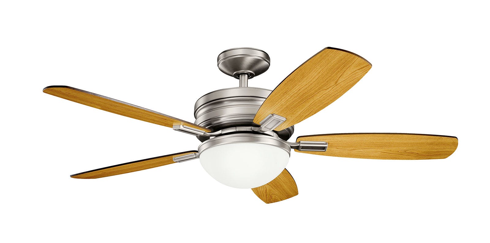 Carlson LED 52" Fan in Antique Pewter on a white background