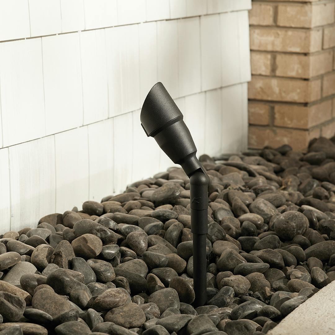 Day time landscape with 6" Fixture Mounting Stem .5 NPSM Textured Black