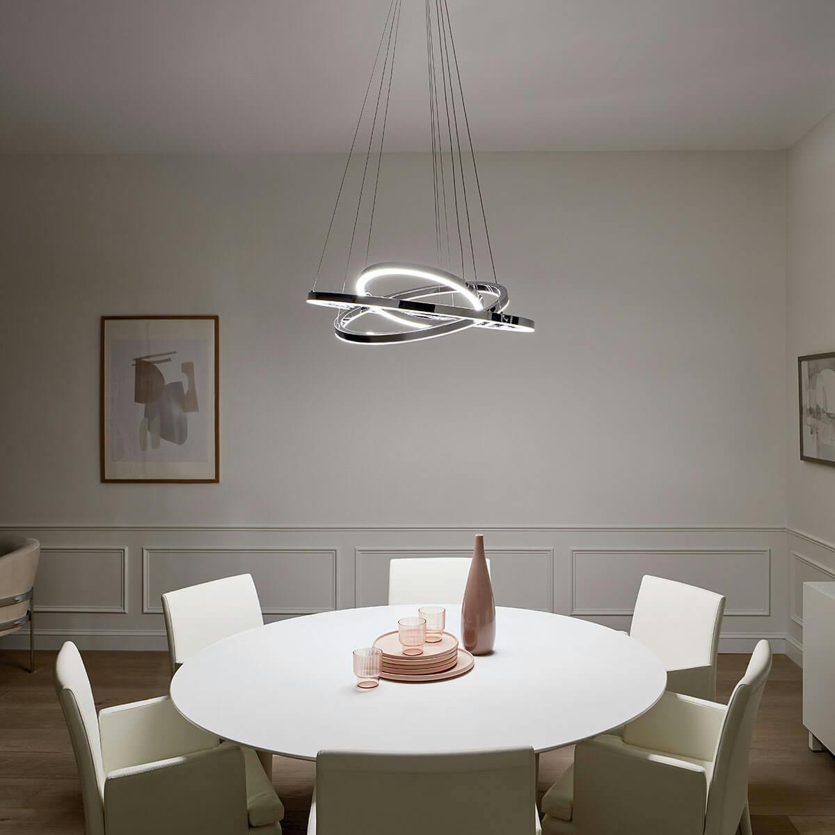 Night time dining room image featuring Opus 83863CH