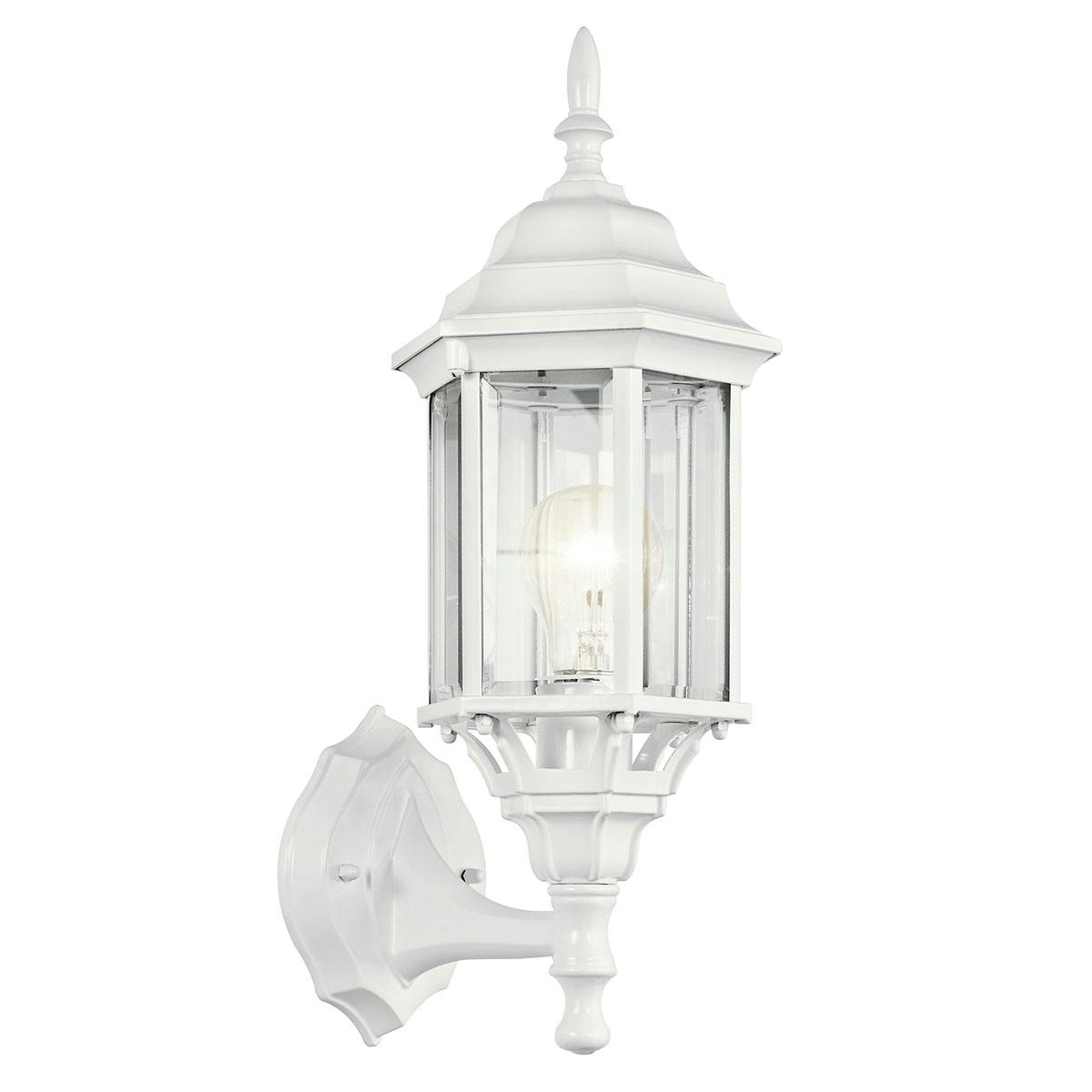 Chesapeake 17" Wall Light in White on a white background