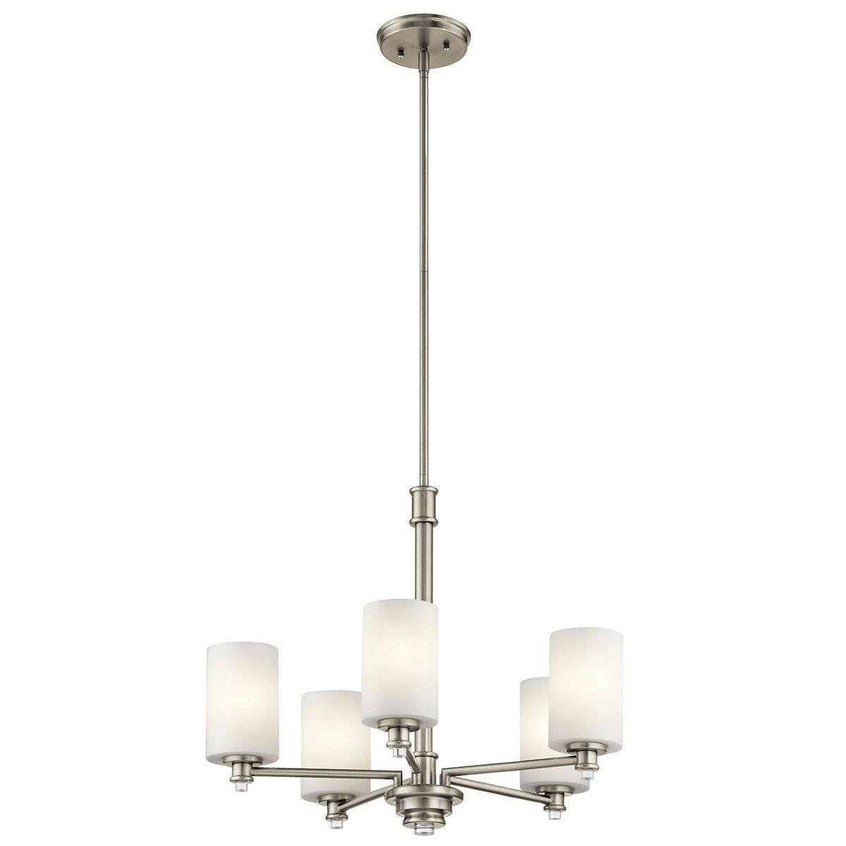Joelson™ 19.75"  LED Chandelier Nickel on a white background