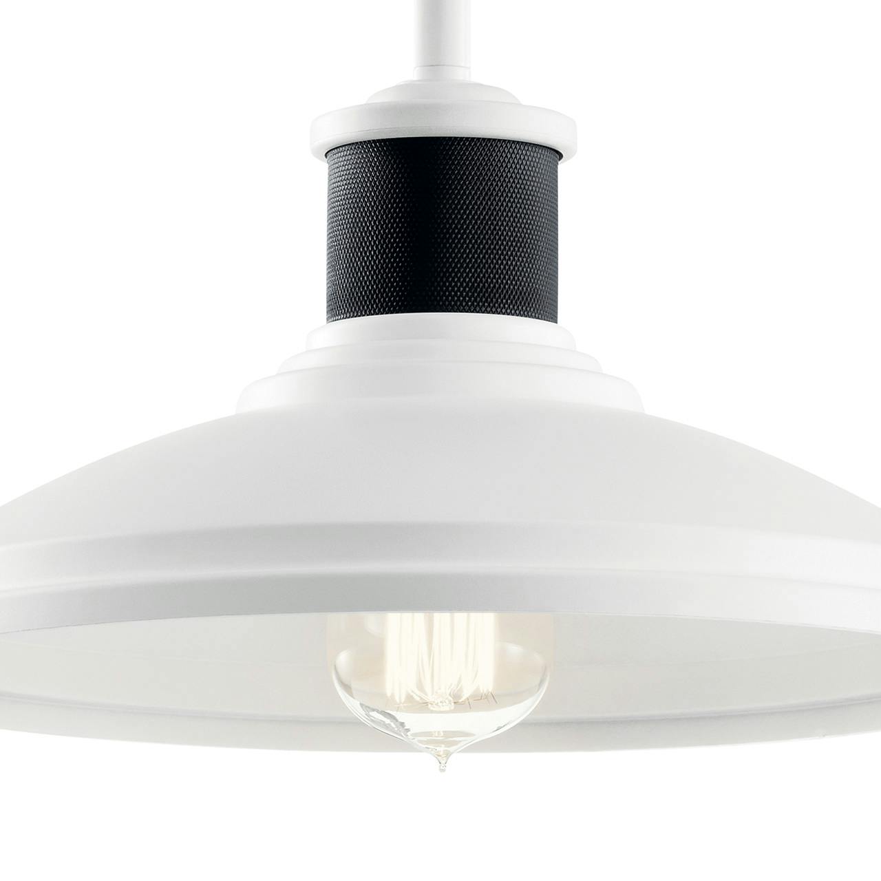 Close up view of the Allenbury™ Convertible Pendant White on a white background