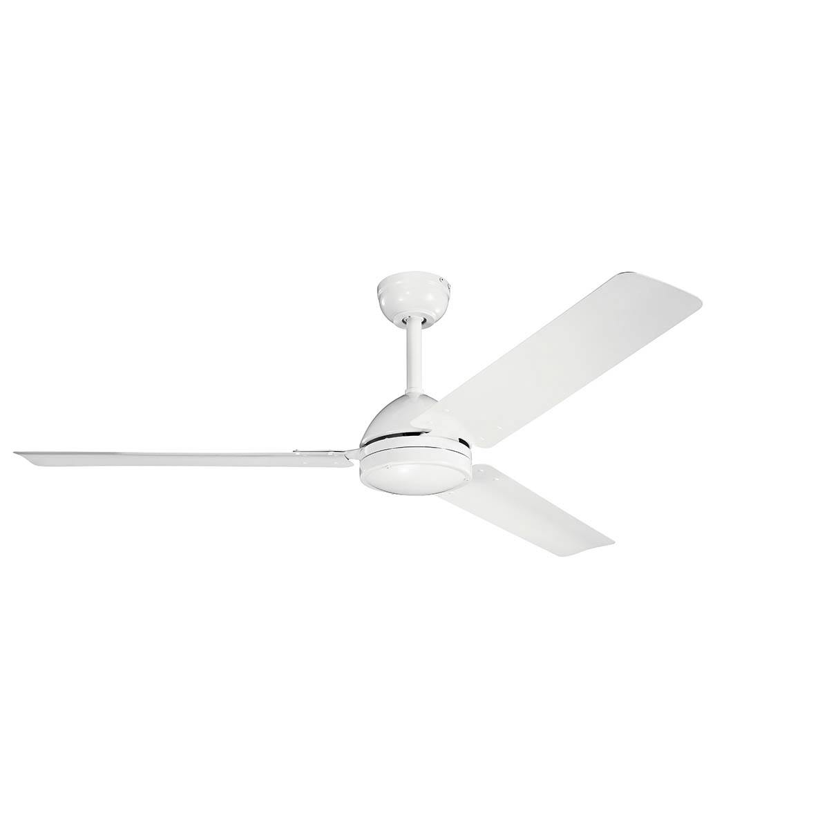 Todo 56" Ceiling Fan in a White finish on a white background