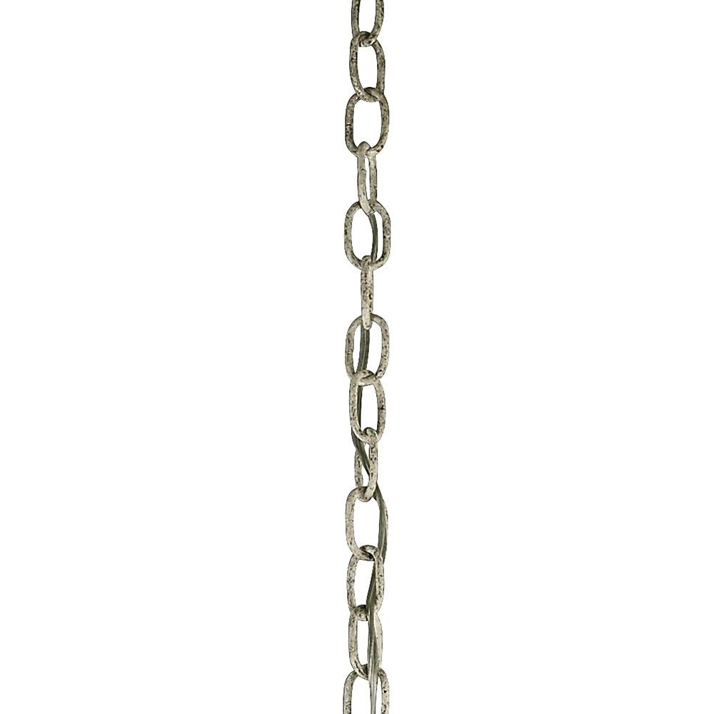 36" Standard Gauge Chain Distressed White on a white background