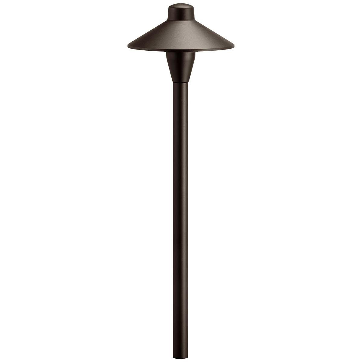 12V Brass 6.75" Path Light in Bronze on a white background