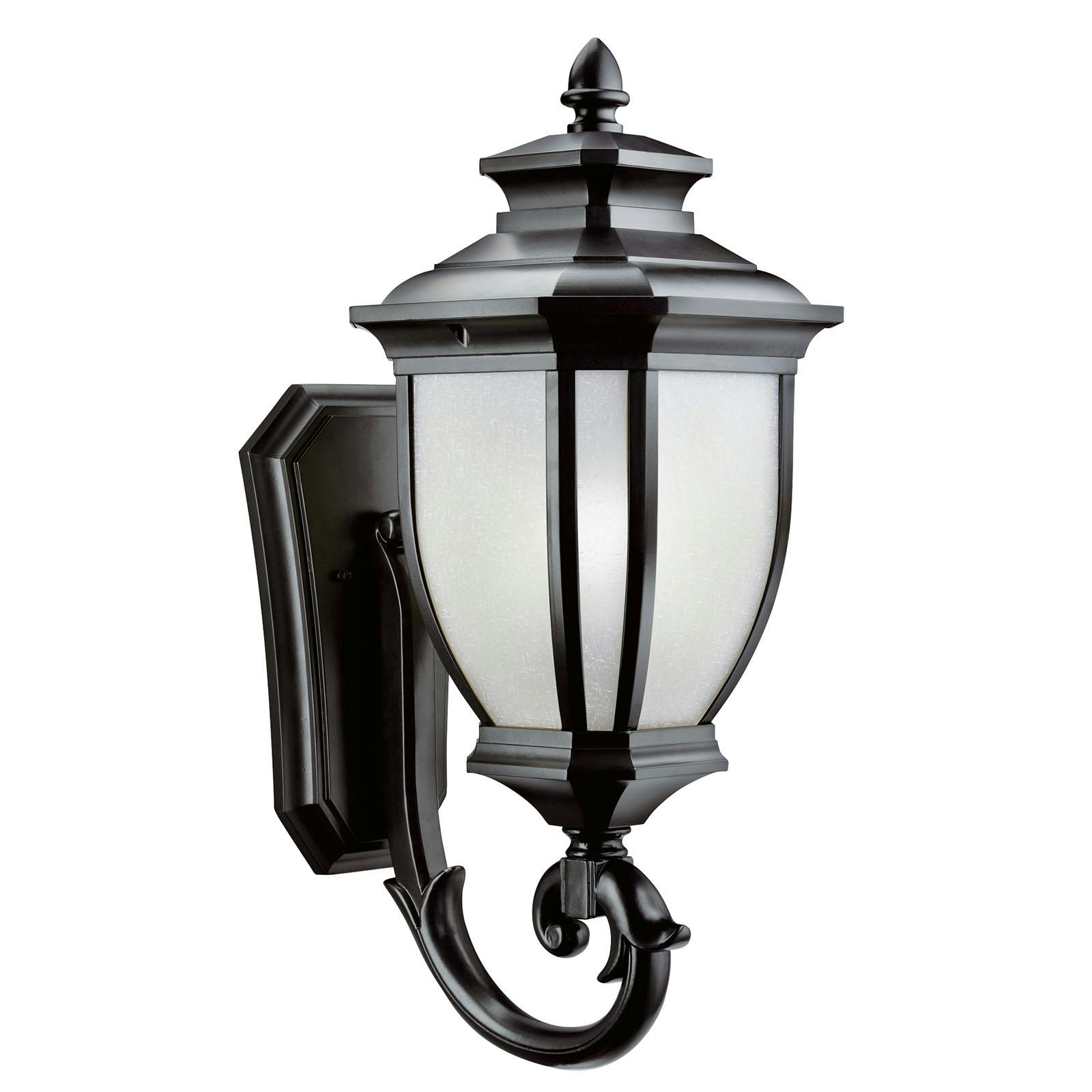 Salisbury 24.25" Wall Light in Black on a white background