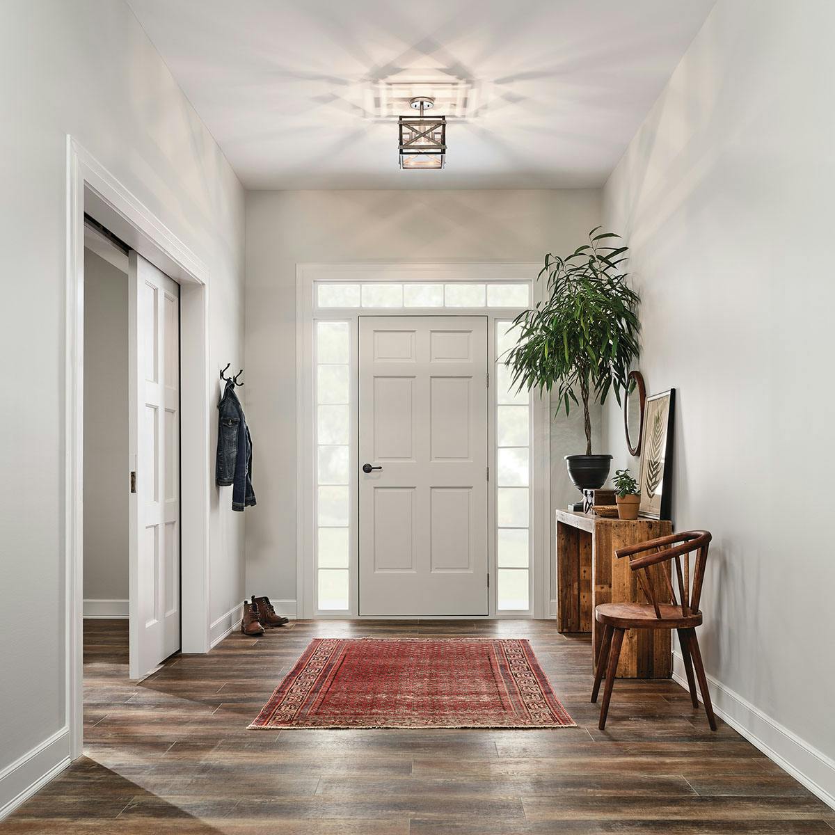 Day time Hallway image featuring Stetton flush mount light 38239
