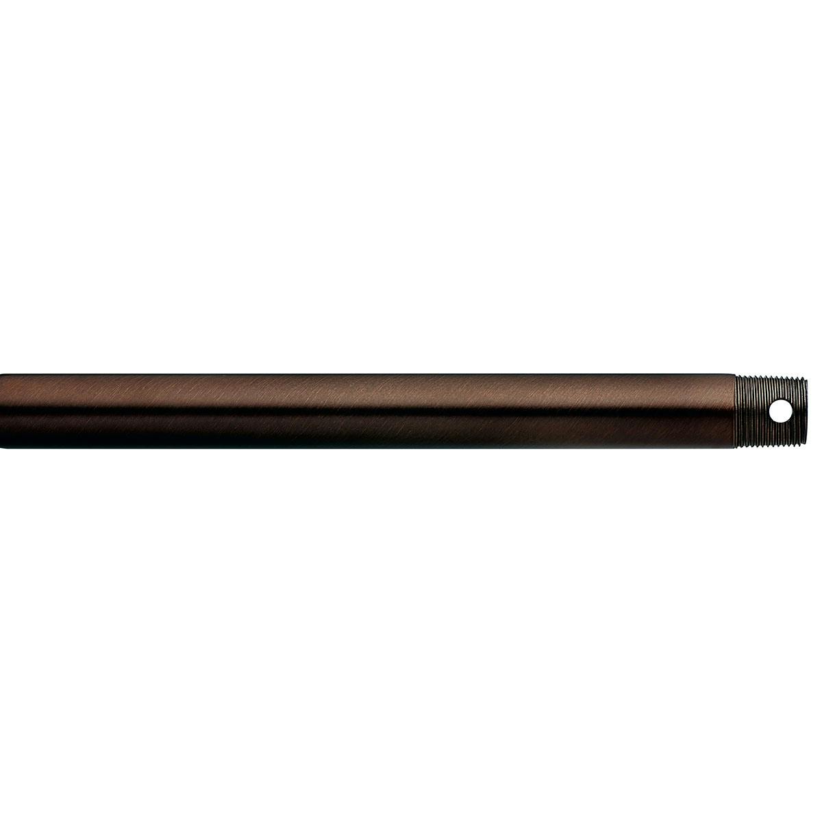 Dual Threaded 60" Downrod Brushed Bronze on a white background