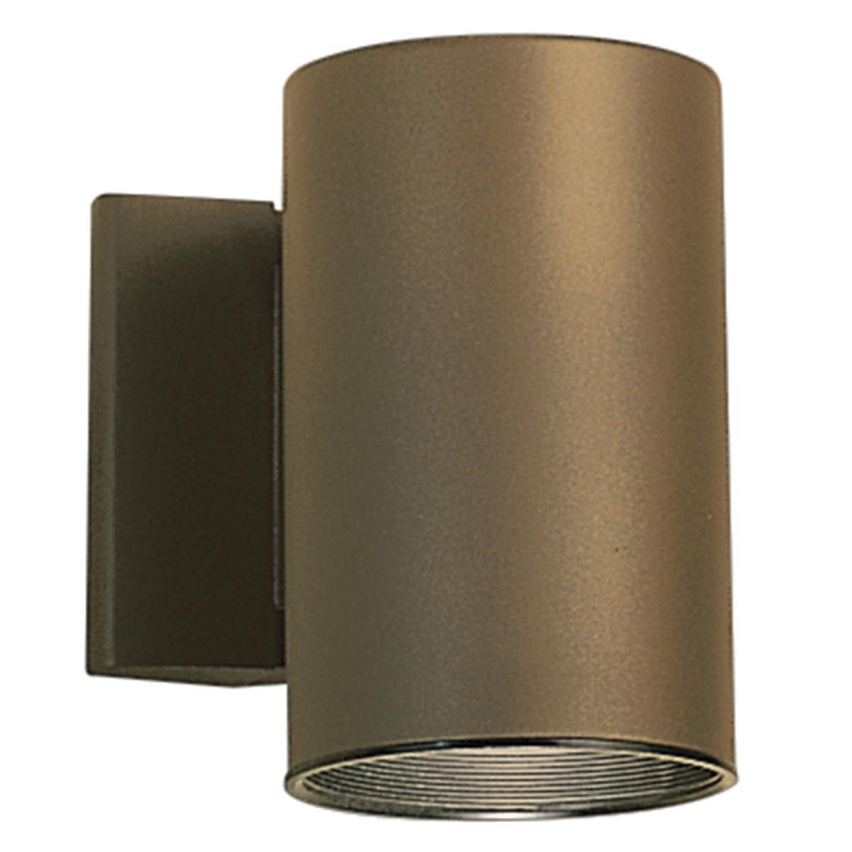 Cylinder 7" 1 Light Wall Light Bronze on a white background