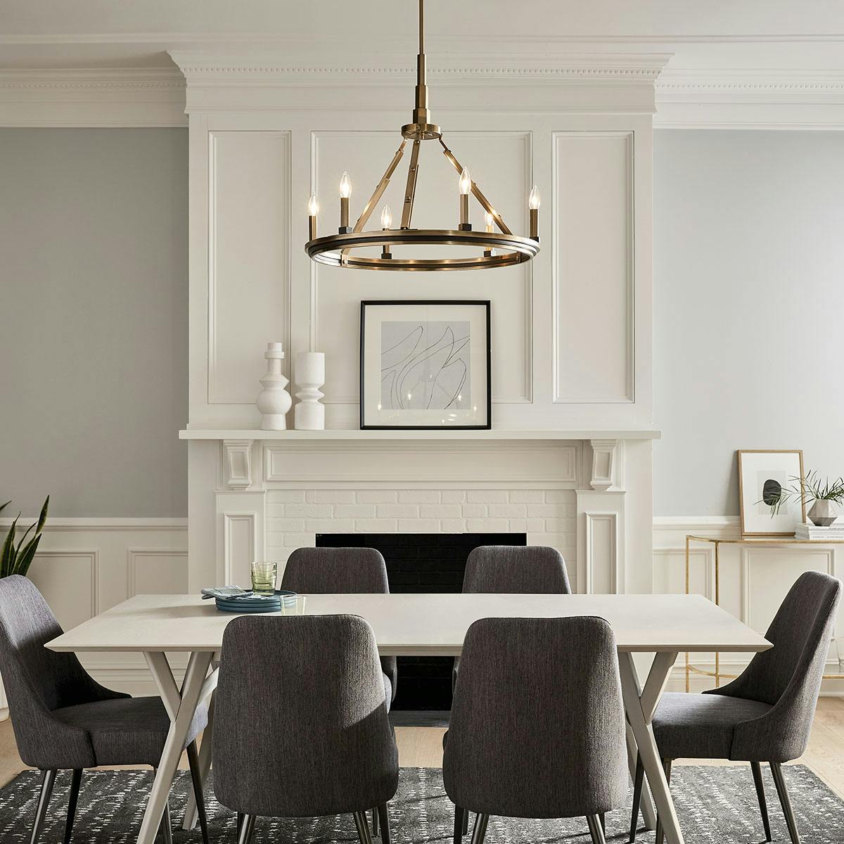 Day time Dining Room image featuring Emmala chandelier 52420BNB