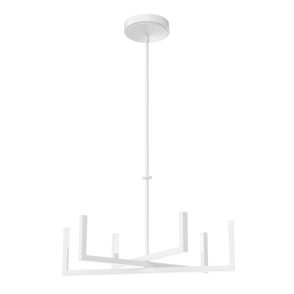 Priam LED Chandelier White on a white background