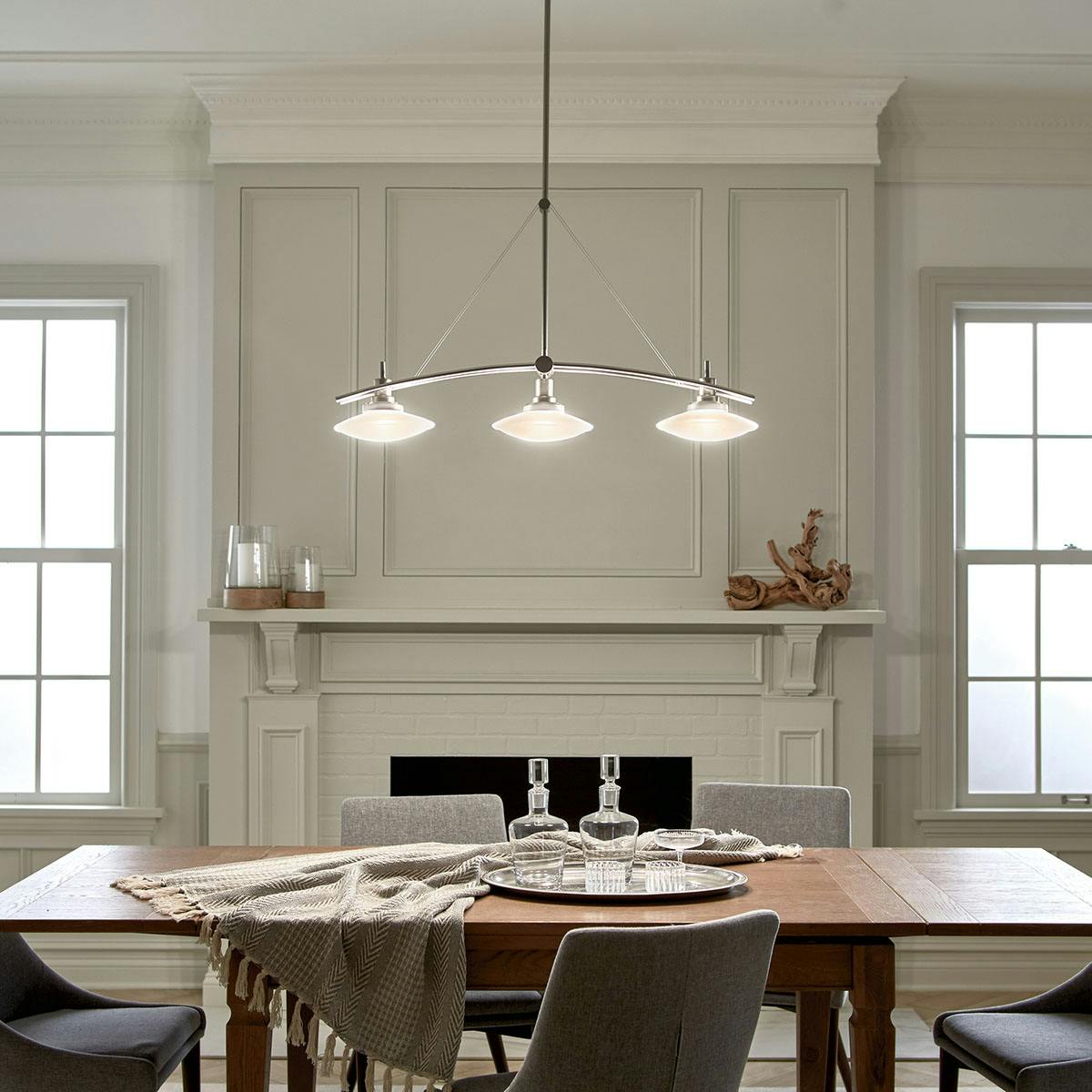 Day time dining room image featuring Structures chandelier 2955NI