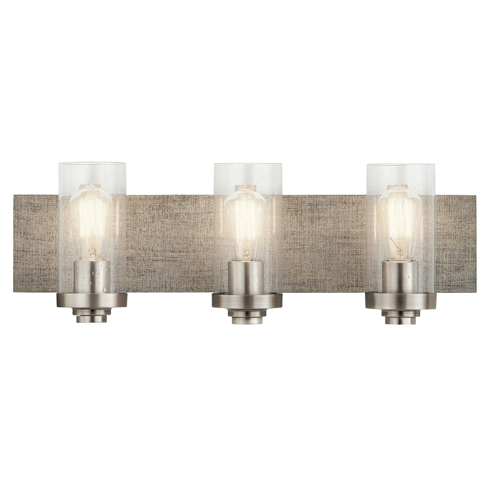 The Dalwood 24" Vanity Light in Pewter on a white background
