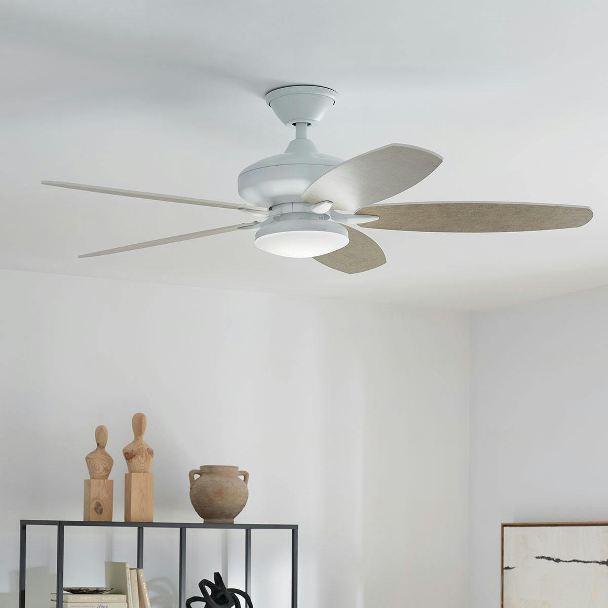 Day time living room featuring Renew ceiling fan 330163MWH