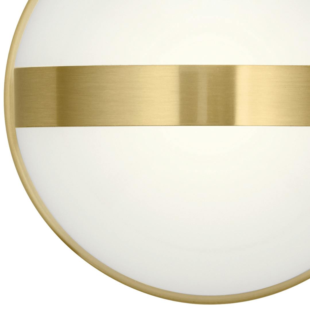 Close up view of the Brettin LED 3000K Sconce Champagne Gold on a white background