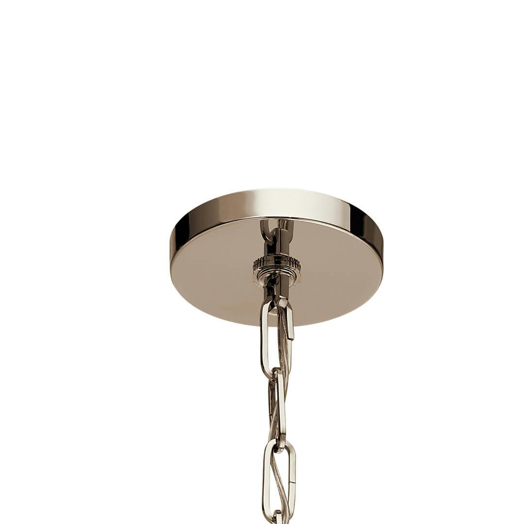 Canopy for the  Abbotswell 23.5" Mini Pendant Nickel on a white background