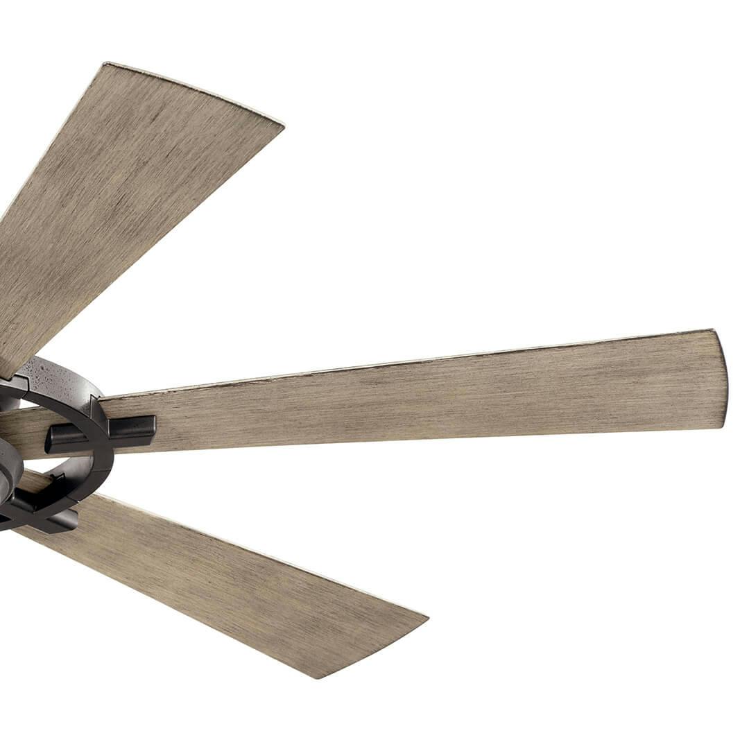Gentry Lite LED 52" Ceiling Fan in Anvil Iron on a white background