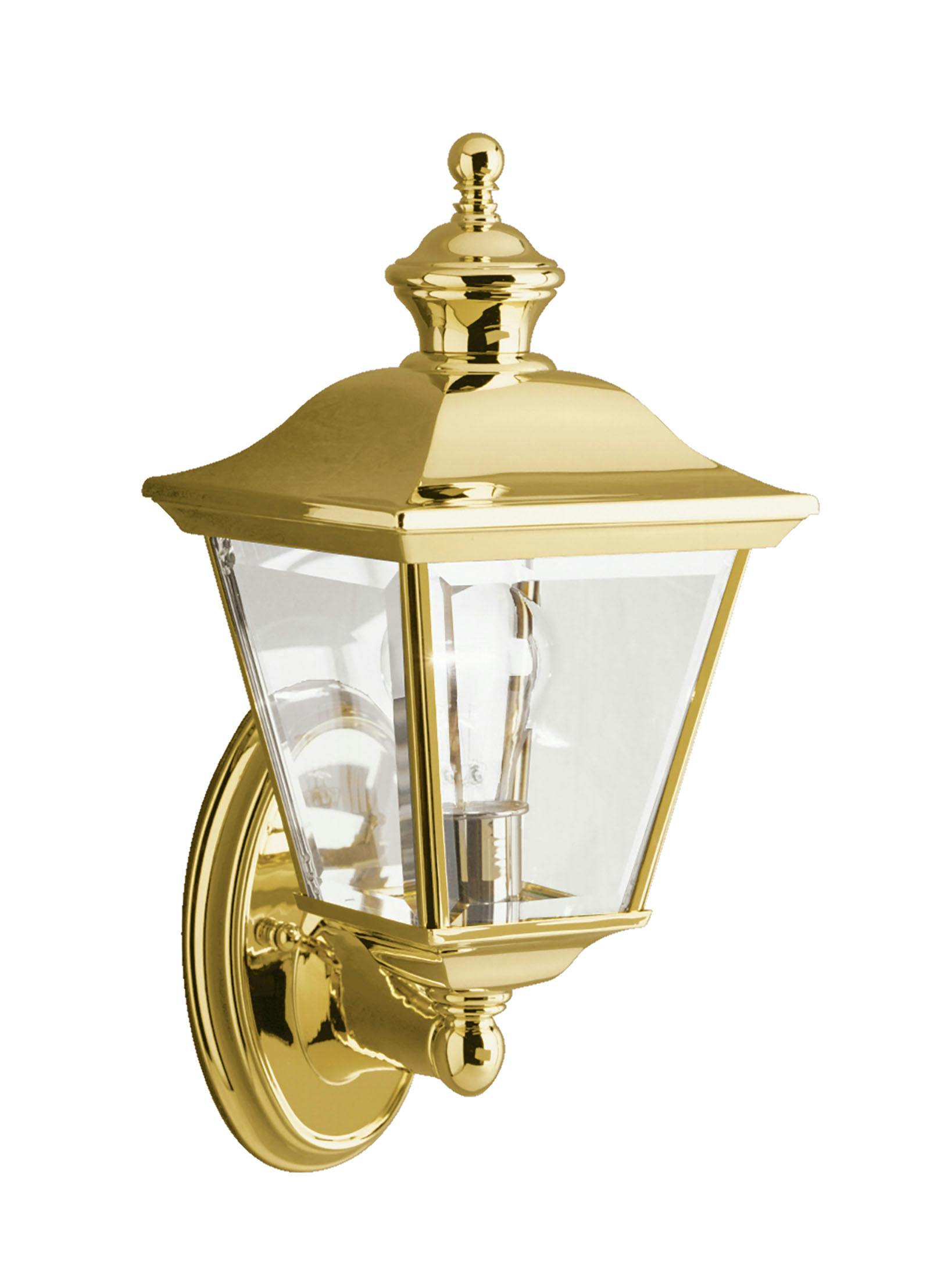 Bay Shore 20" Wall Light Polished Brass on a white background