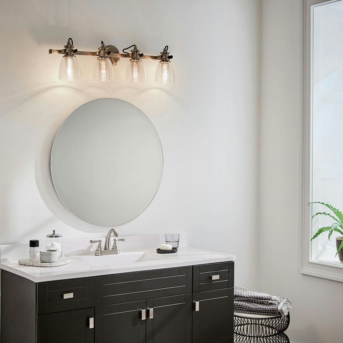 Day time Bathroom featuring Flagship vanity light 45874CLP