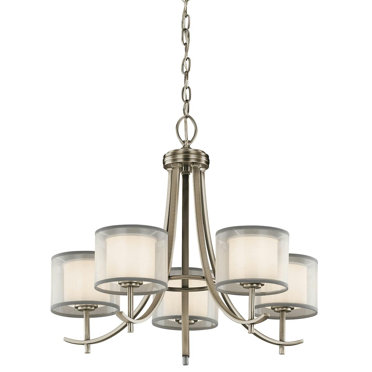 Tallie™ Chandelier 5 Light Antique Pewter on a white background