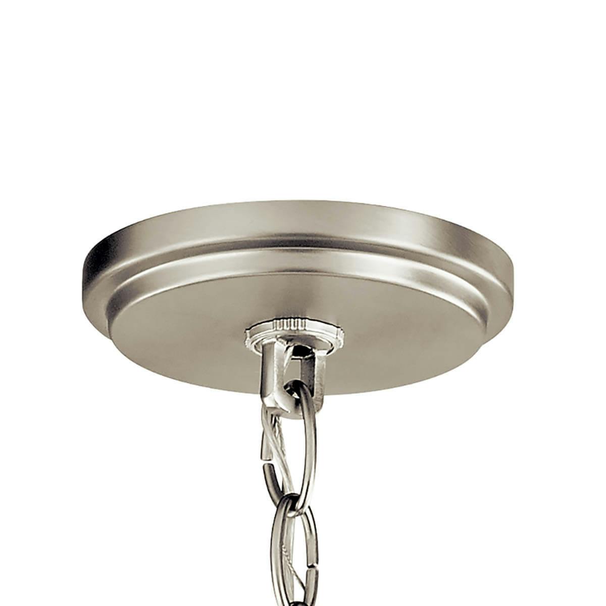 Canopy for the Daimlen™ 3 Light Pendant Brushed Nickel on a white background