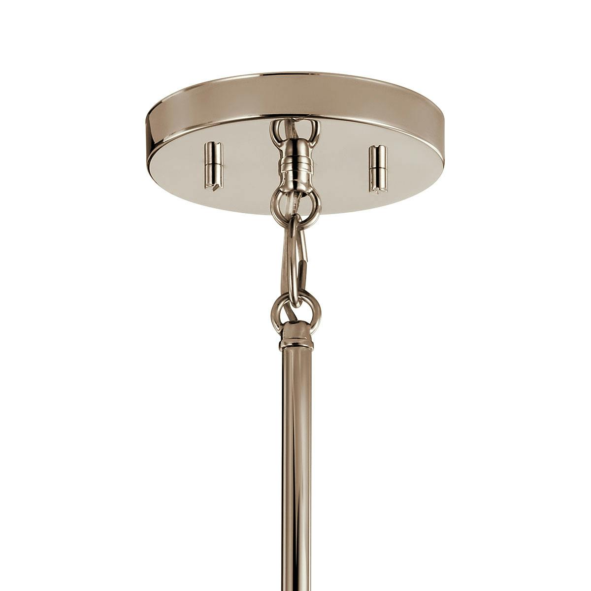 Canopy for the Ciona 4" 1 Light Mini Pendant Nickel on a white background