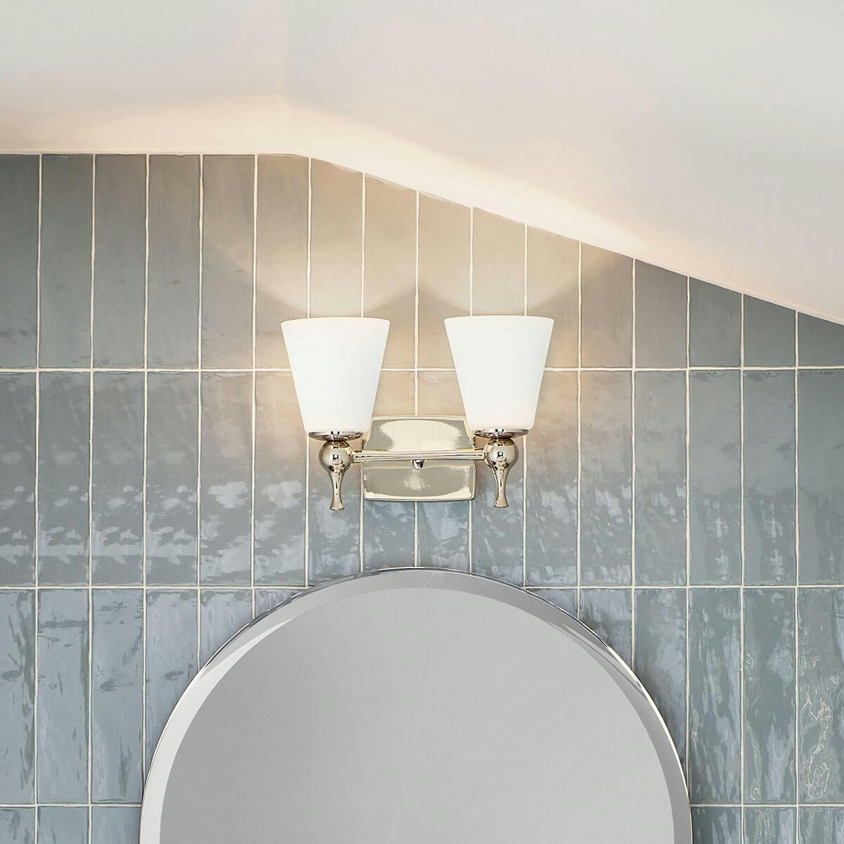 Day time Bathroom image featuring Cosabella vanity light 55091PN