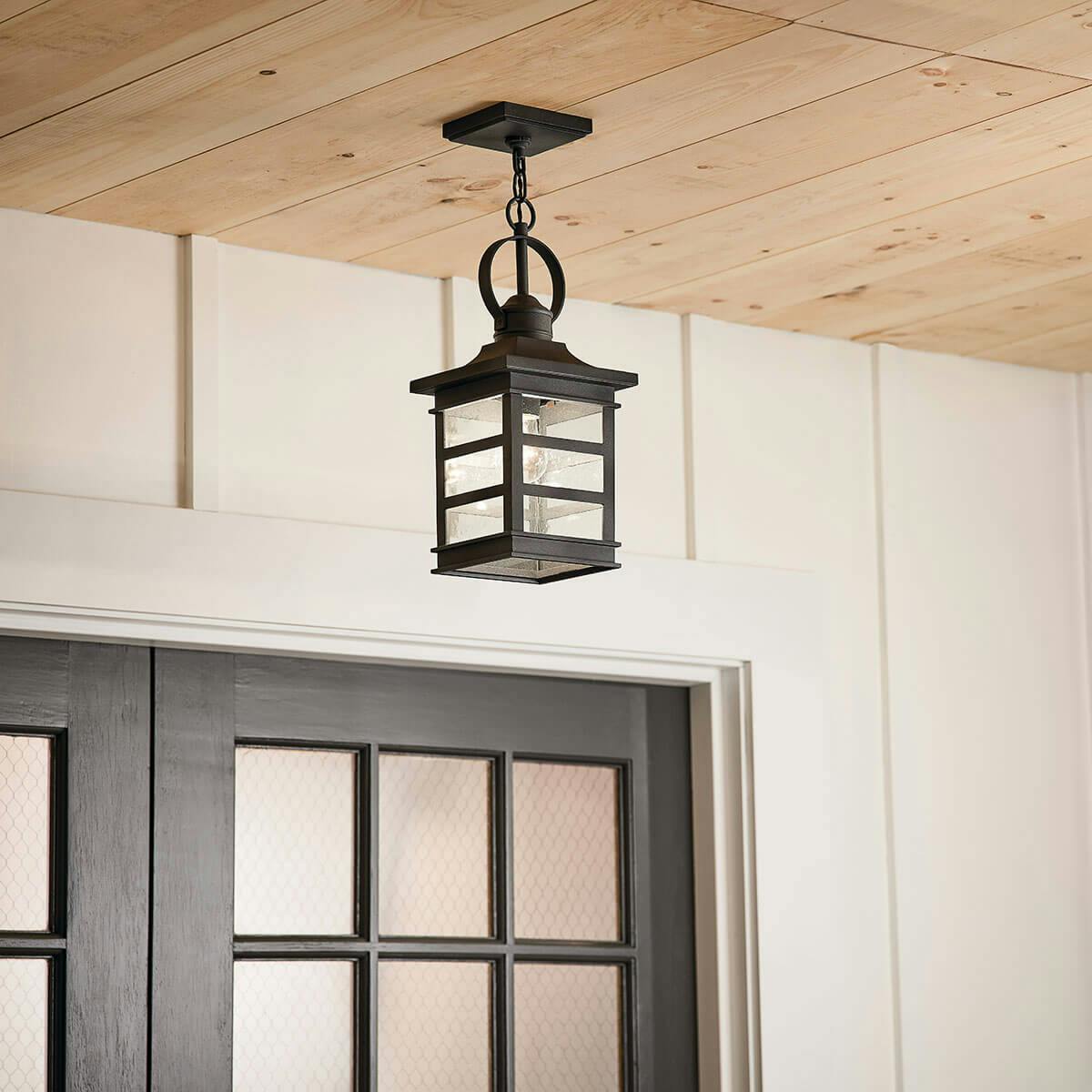 Day time outdoor entryway image featuring Grand Ridge pendant 39538