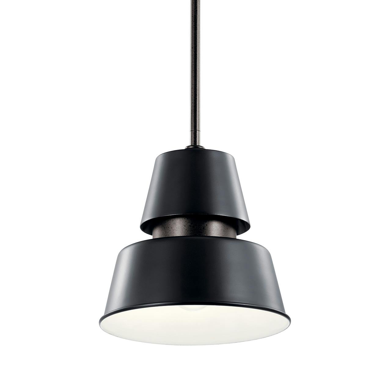 Lozano 9.5" 1 Light Pendant Black without the canopy on a white background