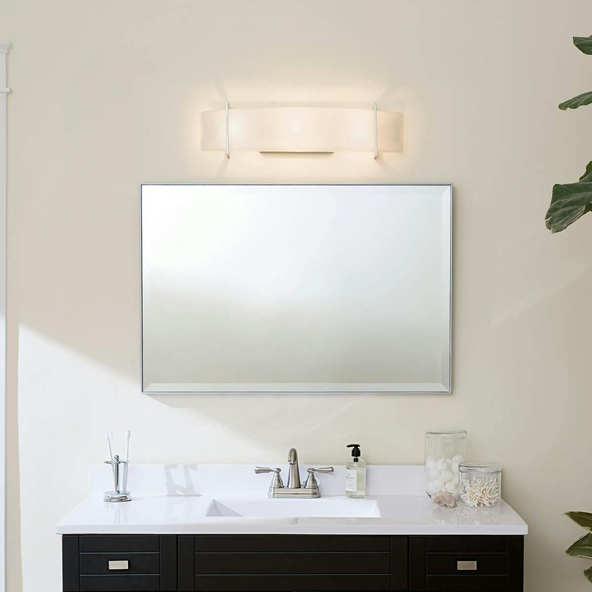 Day time Bathroom featuring CrescentView vanity light 45220NI