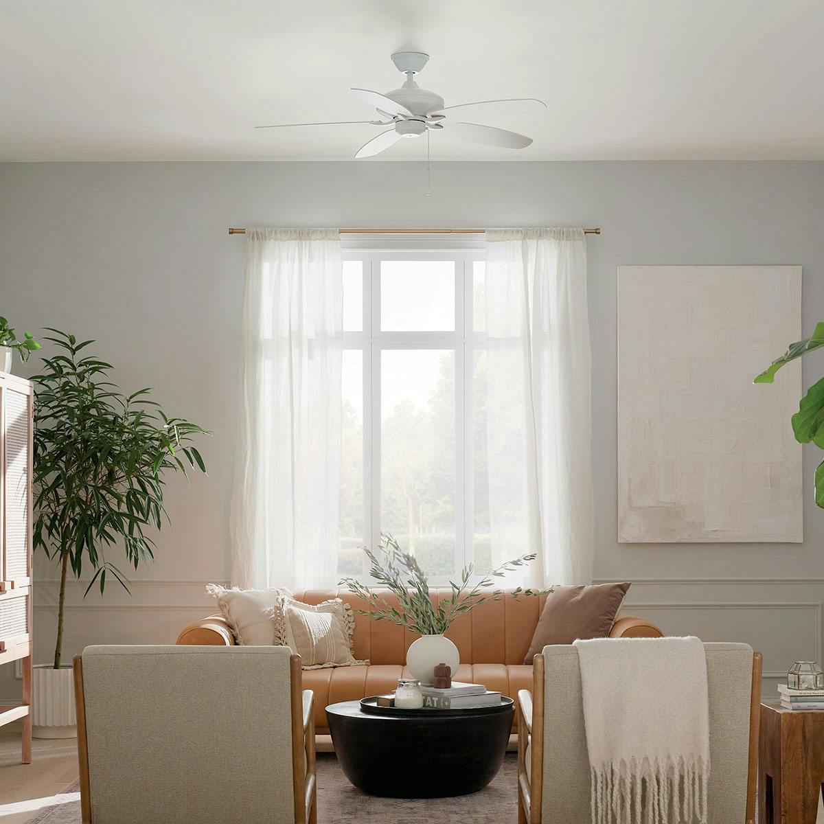 Day time living room featuring Renew ceiling fan 330160MWH