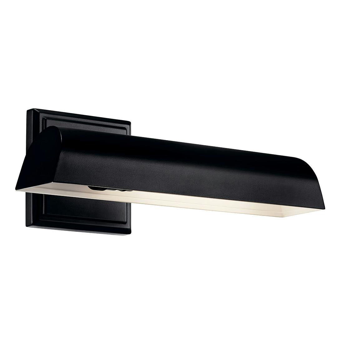 The Carston 12 Inch 1 Light Picture Light in Black on a white background