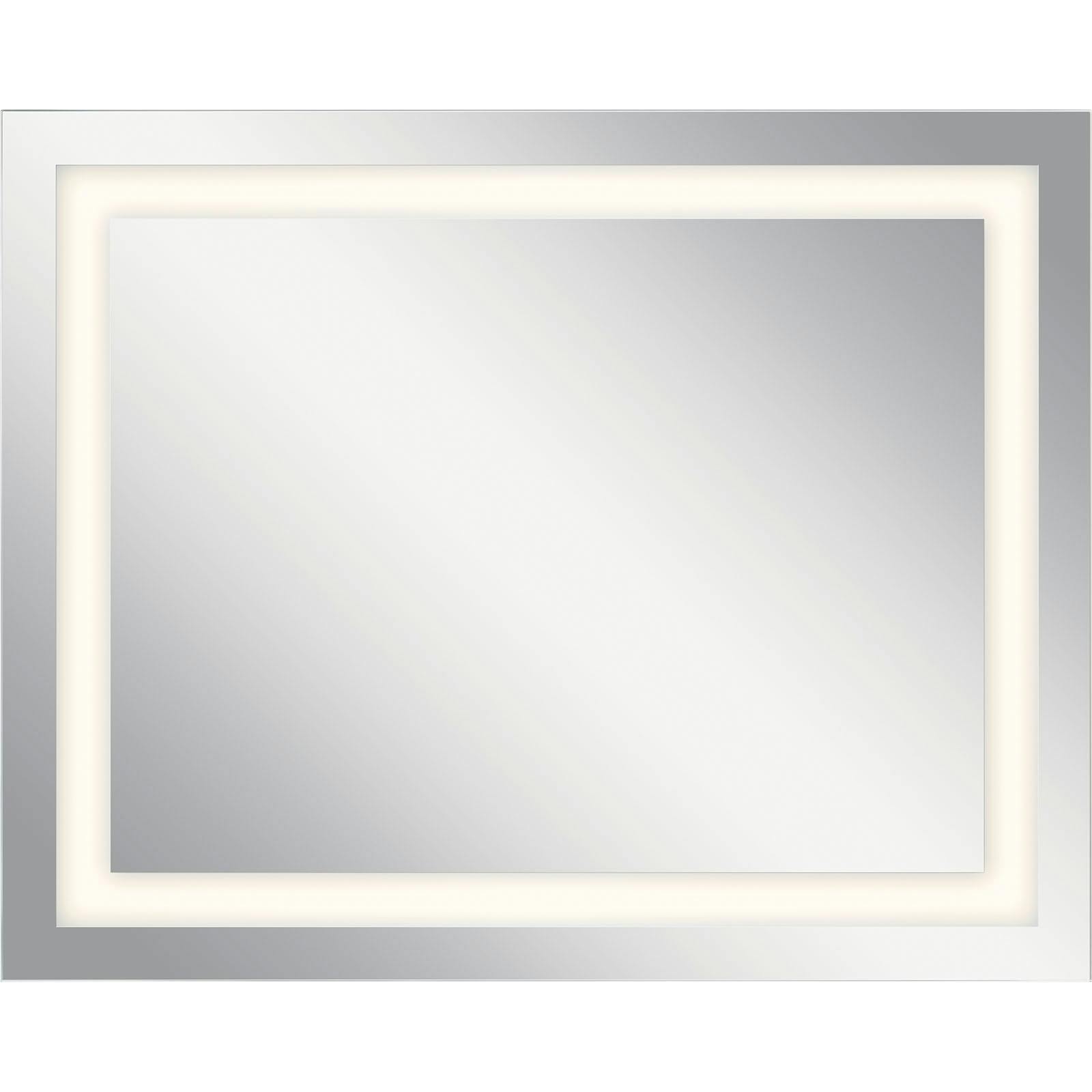 24" x 30" Rectangular LED Backlit Mirror on a white background
