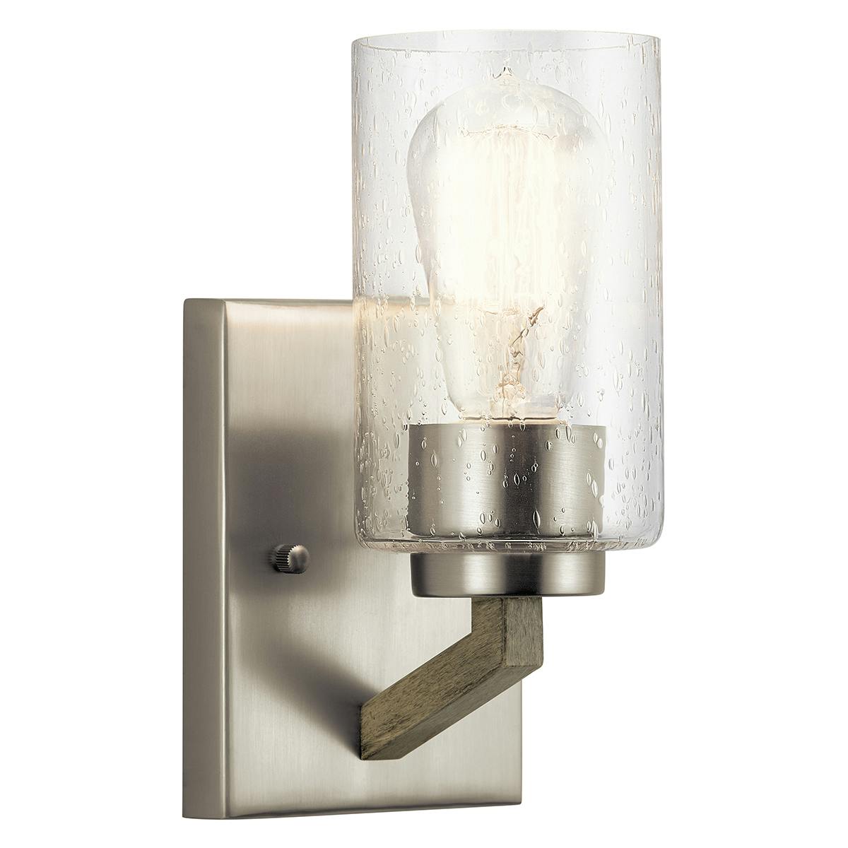 Deryn™ 1 Light Wall Sconce Antique Grey on a white background