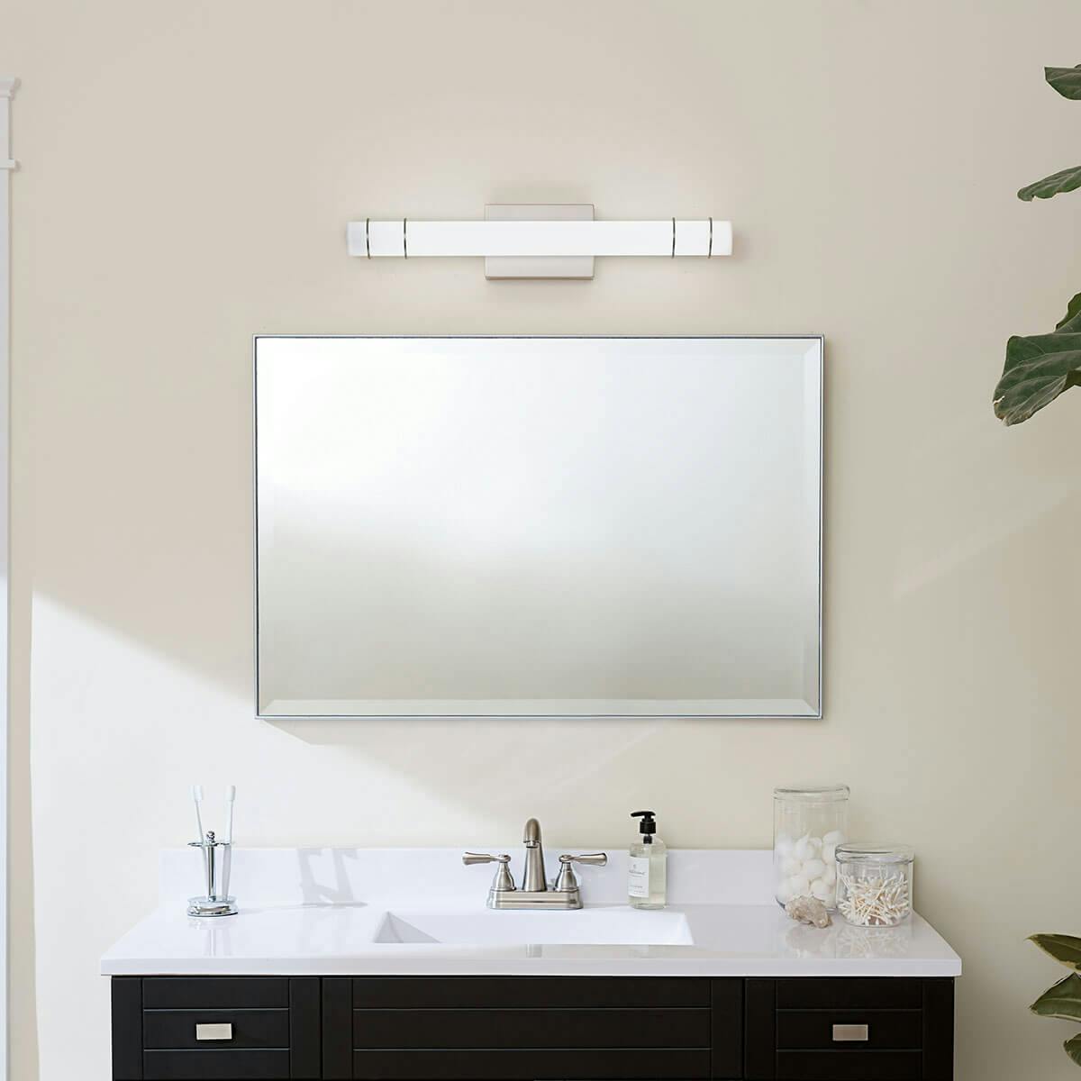 Day time Bathroom featuring Korona vanity light 11253NILED
