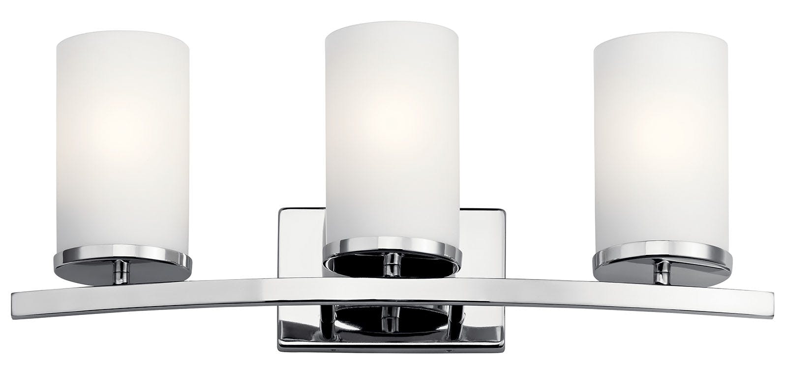 Crosby 23" Vanity Light in Chrome on a white background