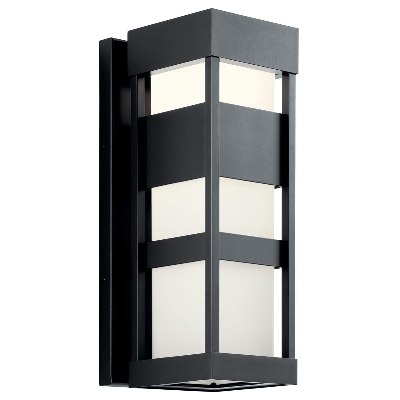Ryler LED 3000K 18" Wall Light Black on a white background